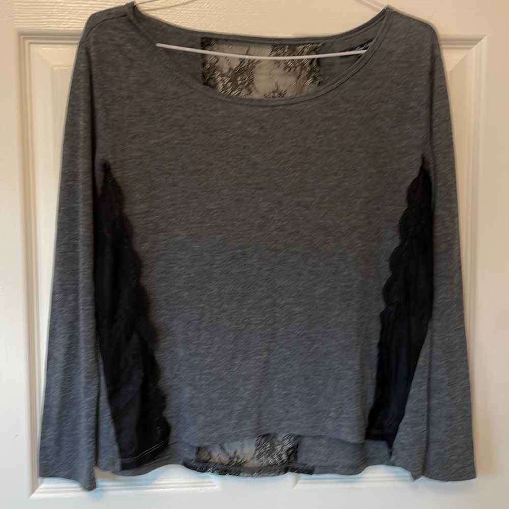 American Eagle Lace and Knit Top